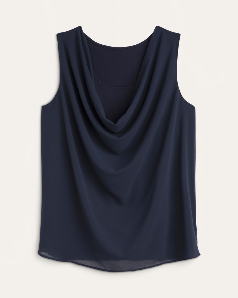 Front of plus size Hailey Cowl Neck Blouse by East Adeline | Dia&Co | dia_product_style_image_id:174815